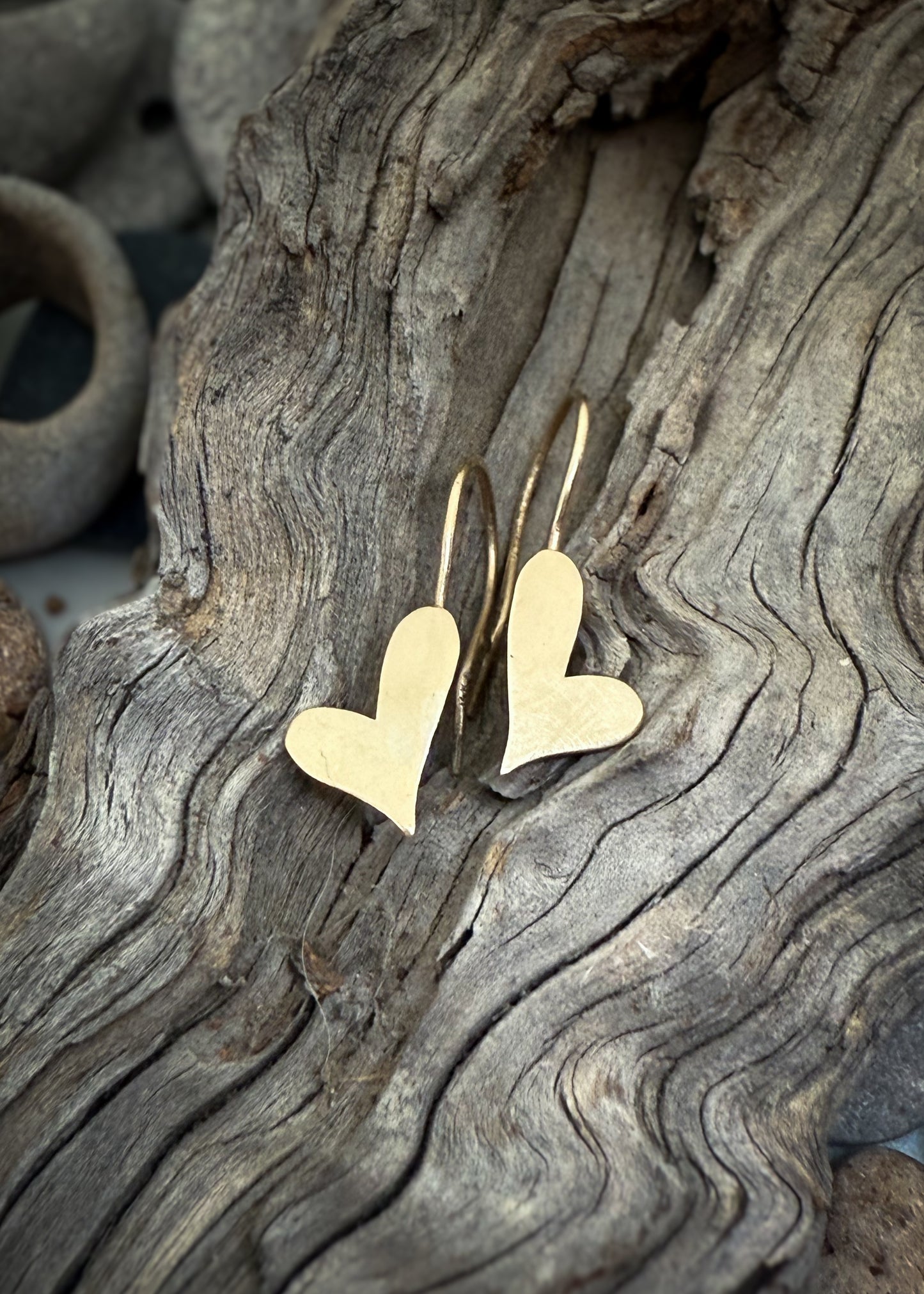 Open and Closed Selkie Heart Earrings