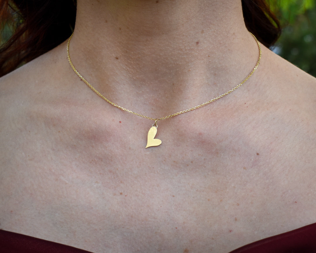 Open and Closed Selkie Heart Necklaces